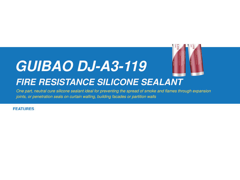 GUIBAO DJ-A3-119 Fire Resistance Silicone Sealant