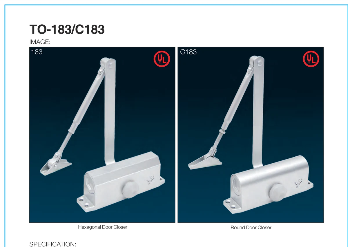 TO-183 / C183 Door Closer