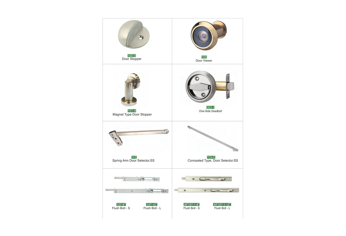 Door Hardware Accessories Assortment