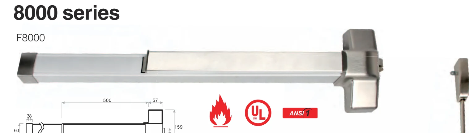 8000 Series Fire Rated Exit Device