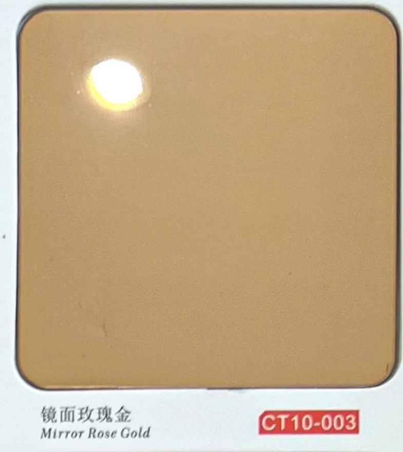 CT10-003 Mirror Rose Gold Stainless Steel Sheet