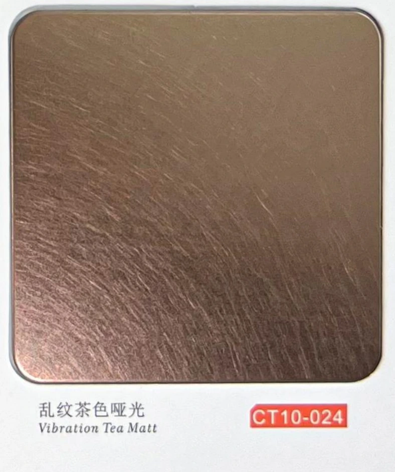 CT10-024 Vibration Tea Matt Stainless Steel Sheet