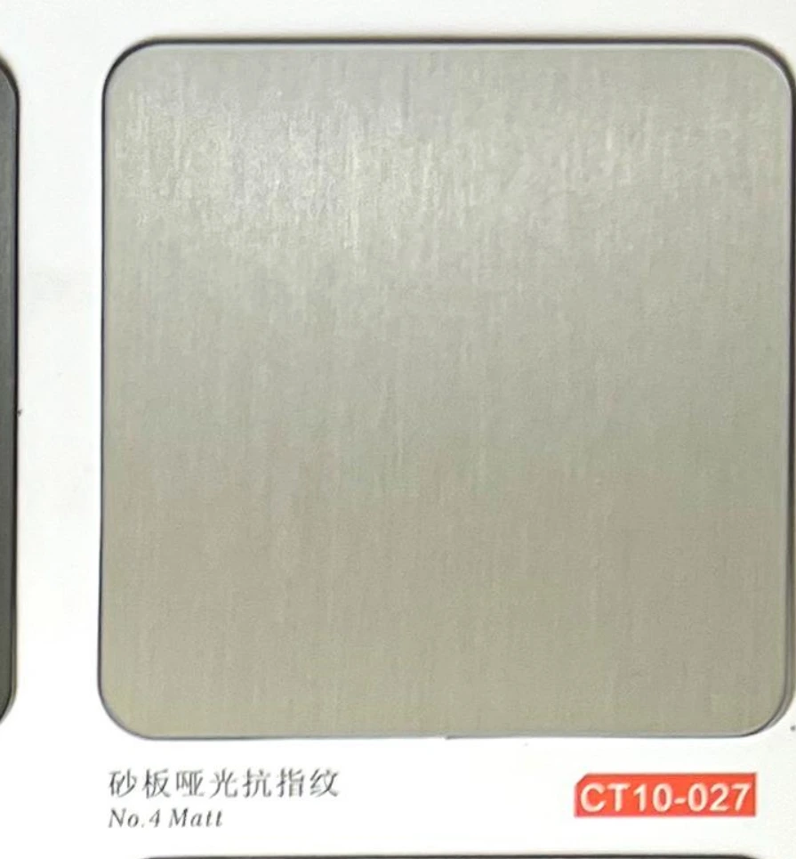 CT10-027 No.4 Matt Stainless Steel Sheet