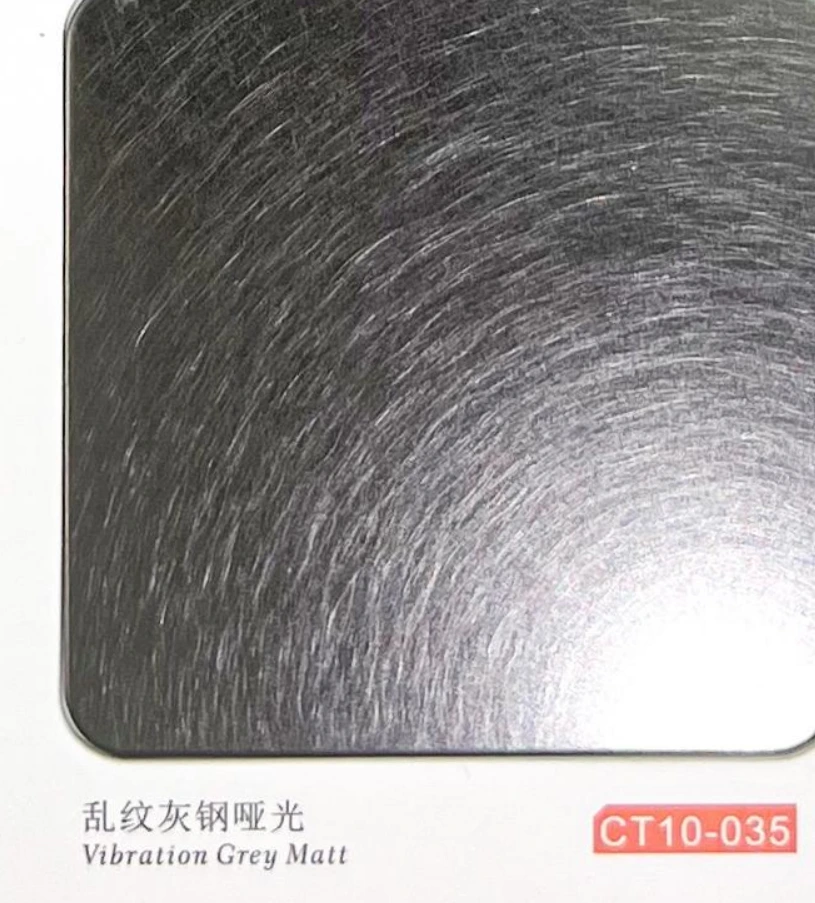 CT10-035 Vibration Grey Matt Stainless Steel Sheet