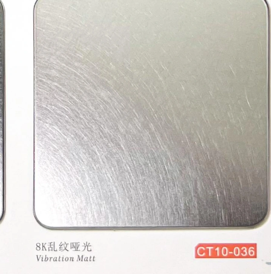 CT10-036 Vibration Matt Stainless Steel Sheet