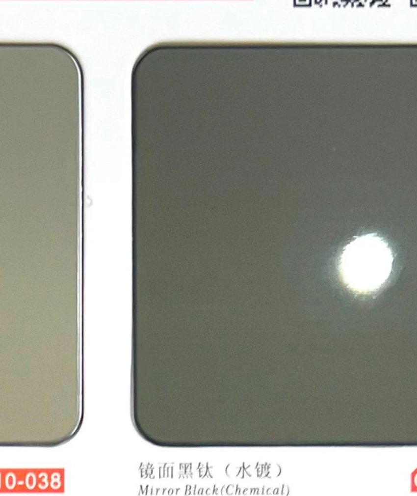 CT10-039 Mirror Black Chemical Stainless Steel Sheet