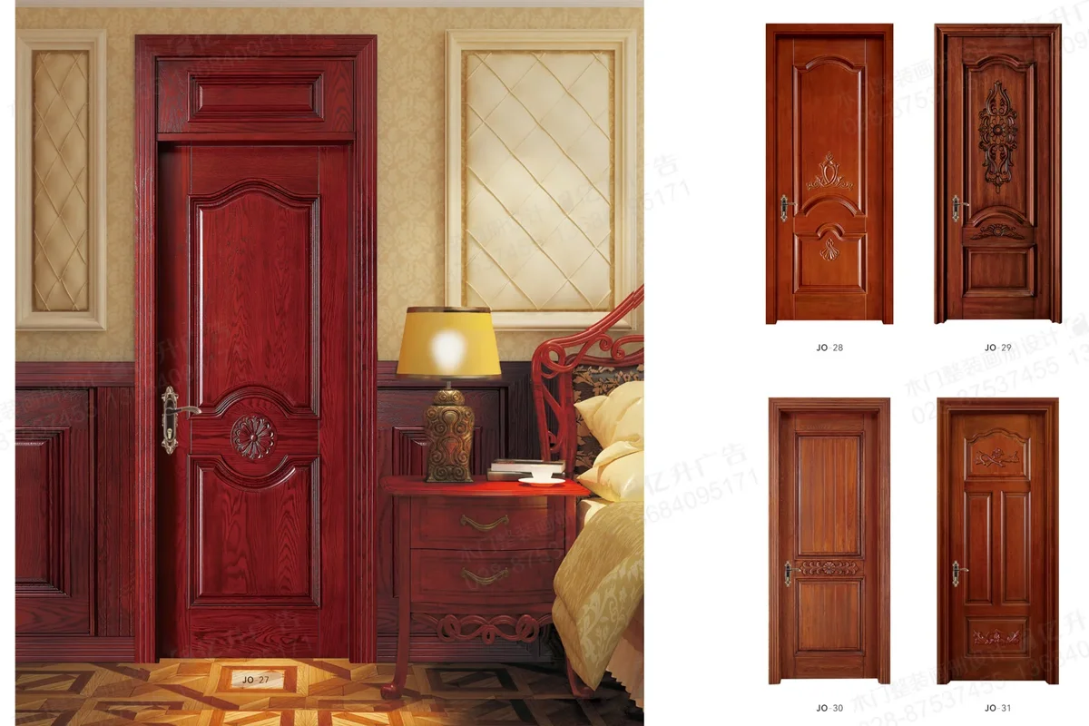 Apartment Entrance Solid Wood Composite Door