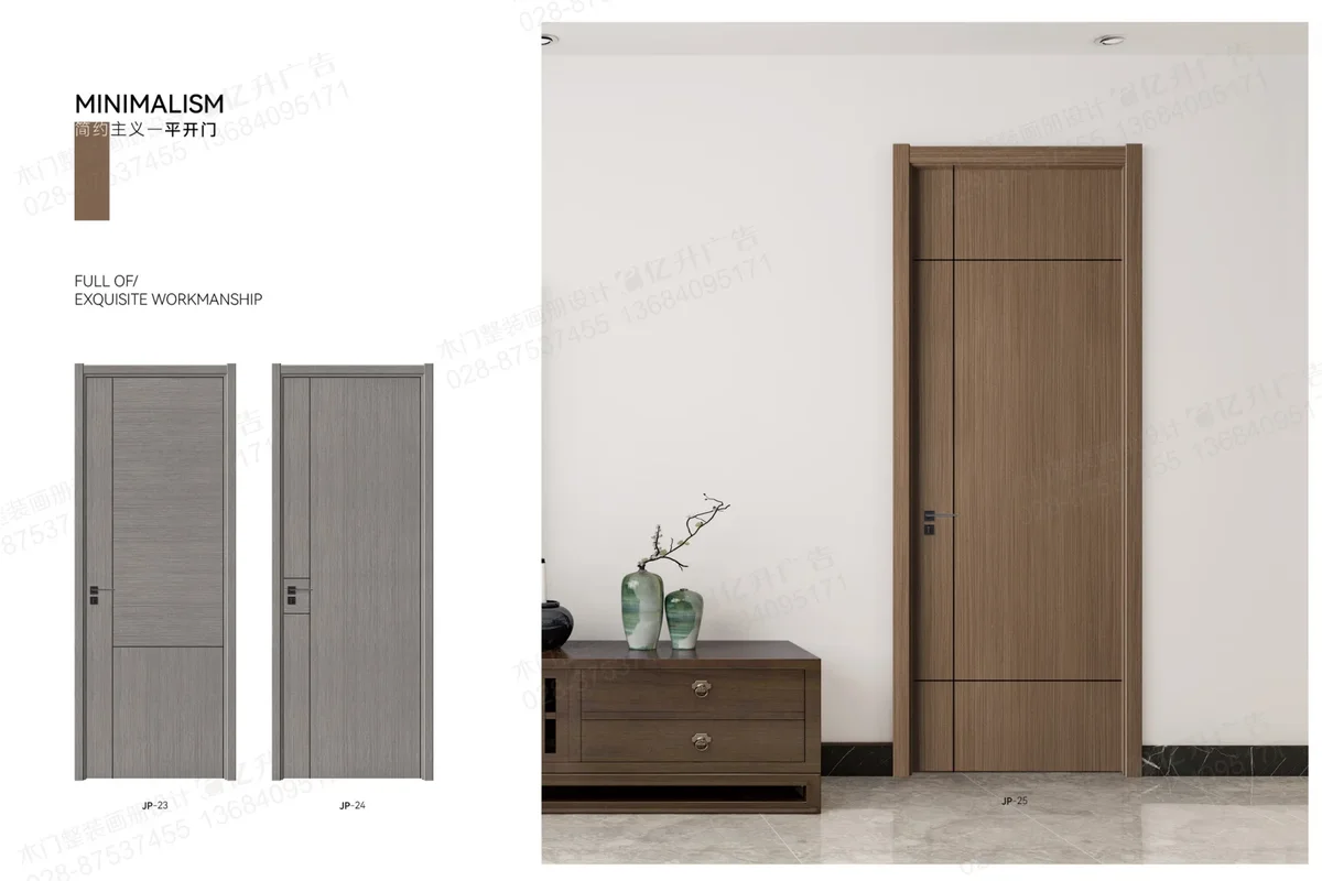 Pre Finished Solid Core Wooden Door